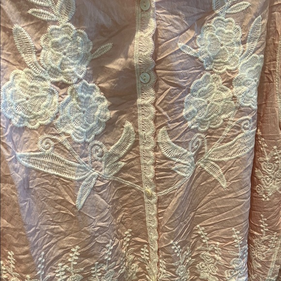POL Pink Lace Embroidered Blouse - Picture 3 of 5